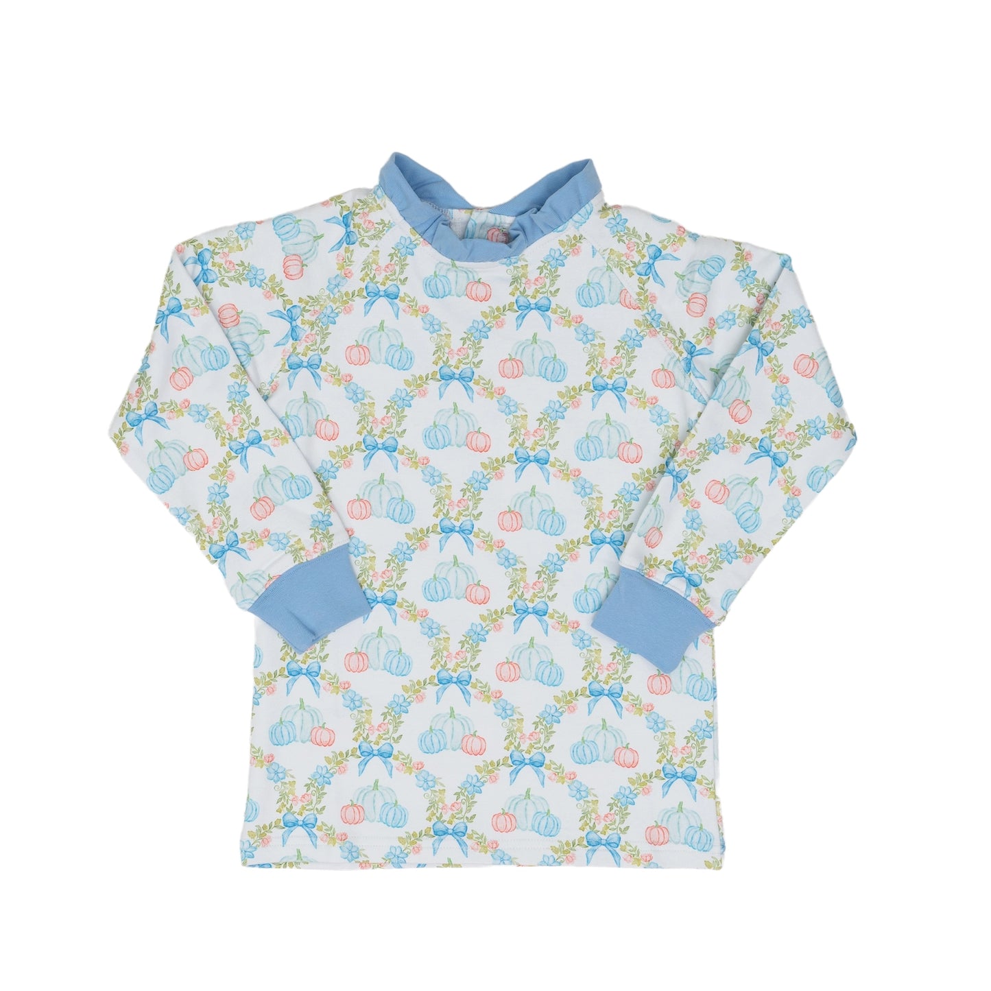 Pumpkin Bow Girls Sweatshirt