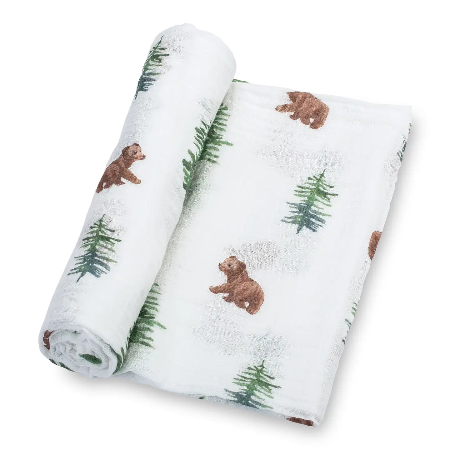 Baby Bear Muslin Swaddle Blanket