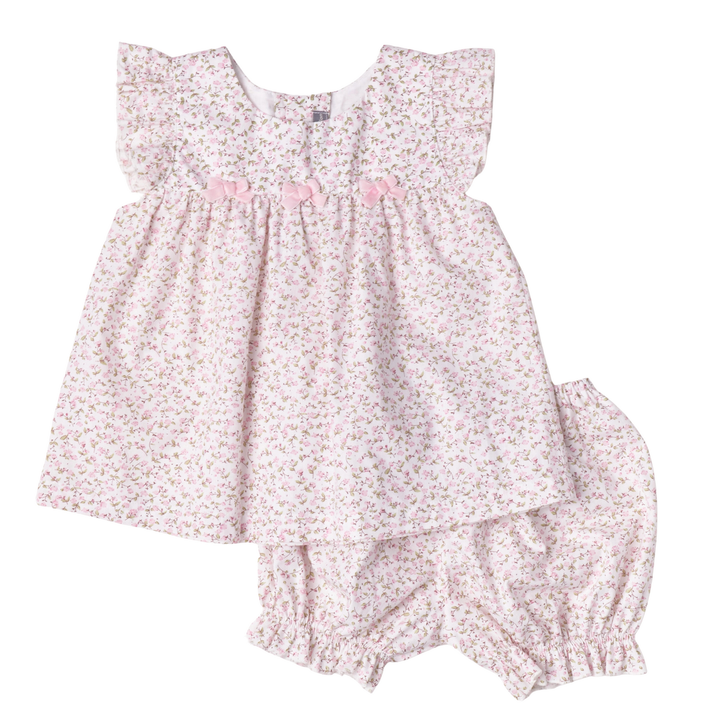 Blush Floral Bow Set