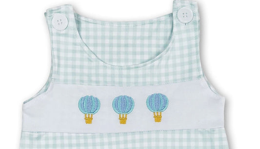 Sleeveless Hot Air Balloon Baby Boy Summer Romper