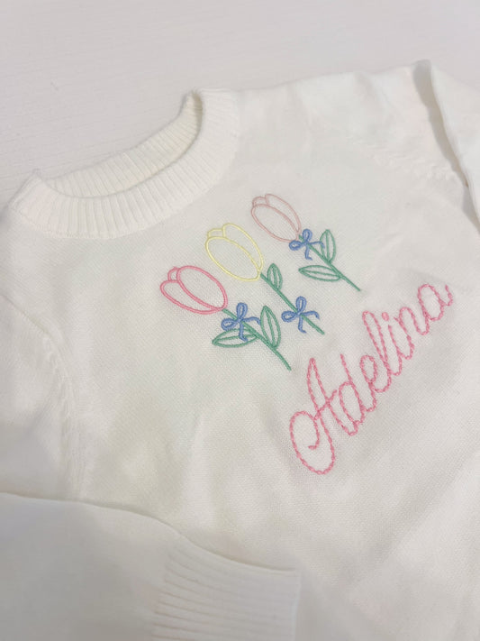 Beehive Name Monogram Sweater