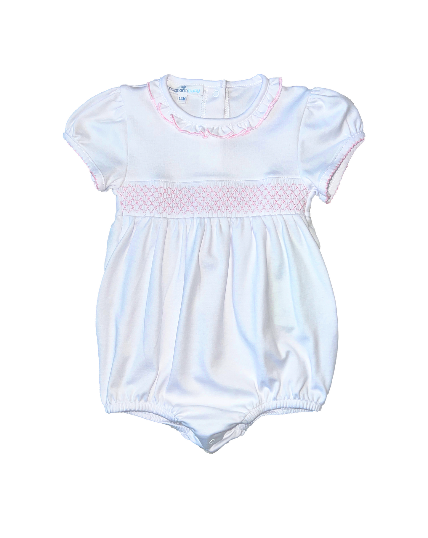 Essentials Solid Smocked Bubble