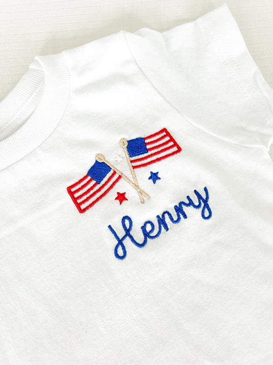 Monogrammed Flag T - Shirt