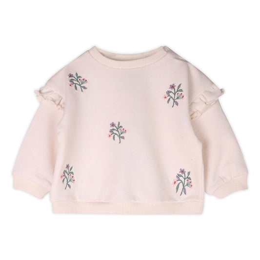 Violet Bouquet Baby Sweatshirt & Legging Set -Organic Cotton