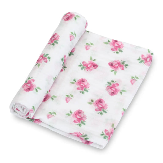 Buds and Blooms Muslin Swaddle Blanket