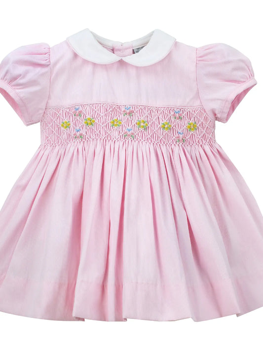 Baby Girl Picque Classic Pink Dress