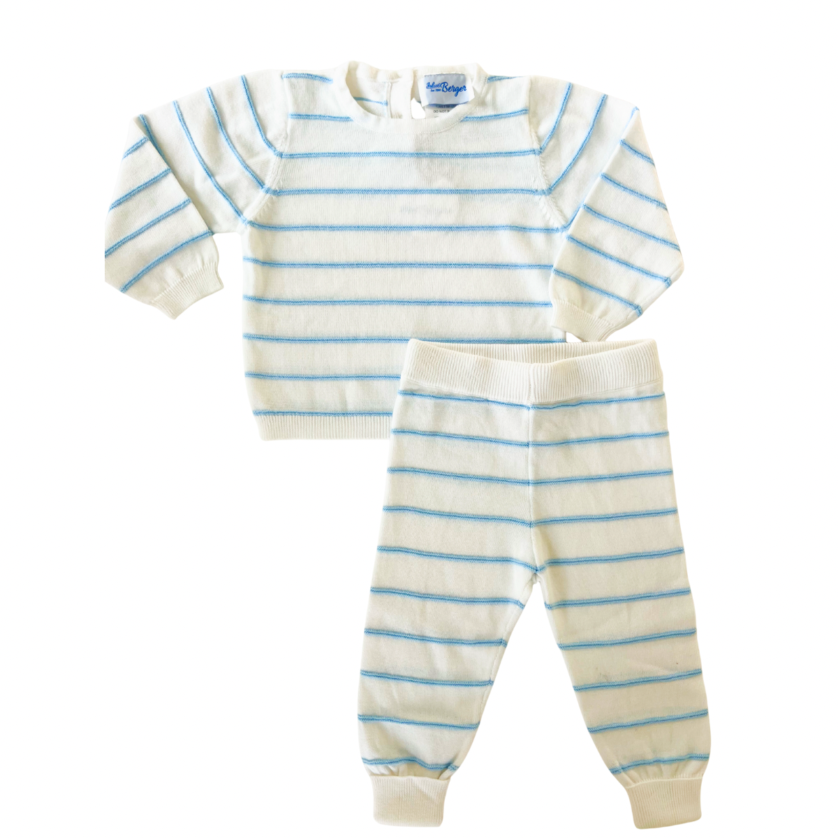 Blue and White Stripped Set
