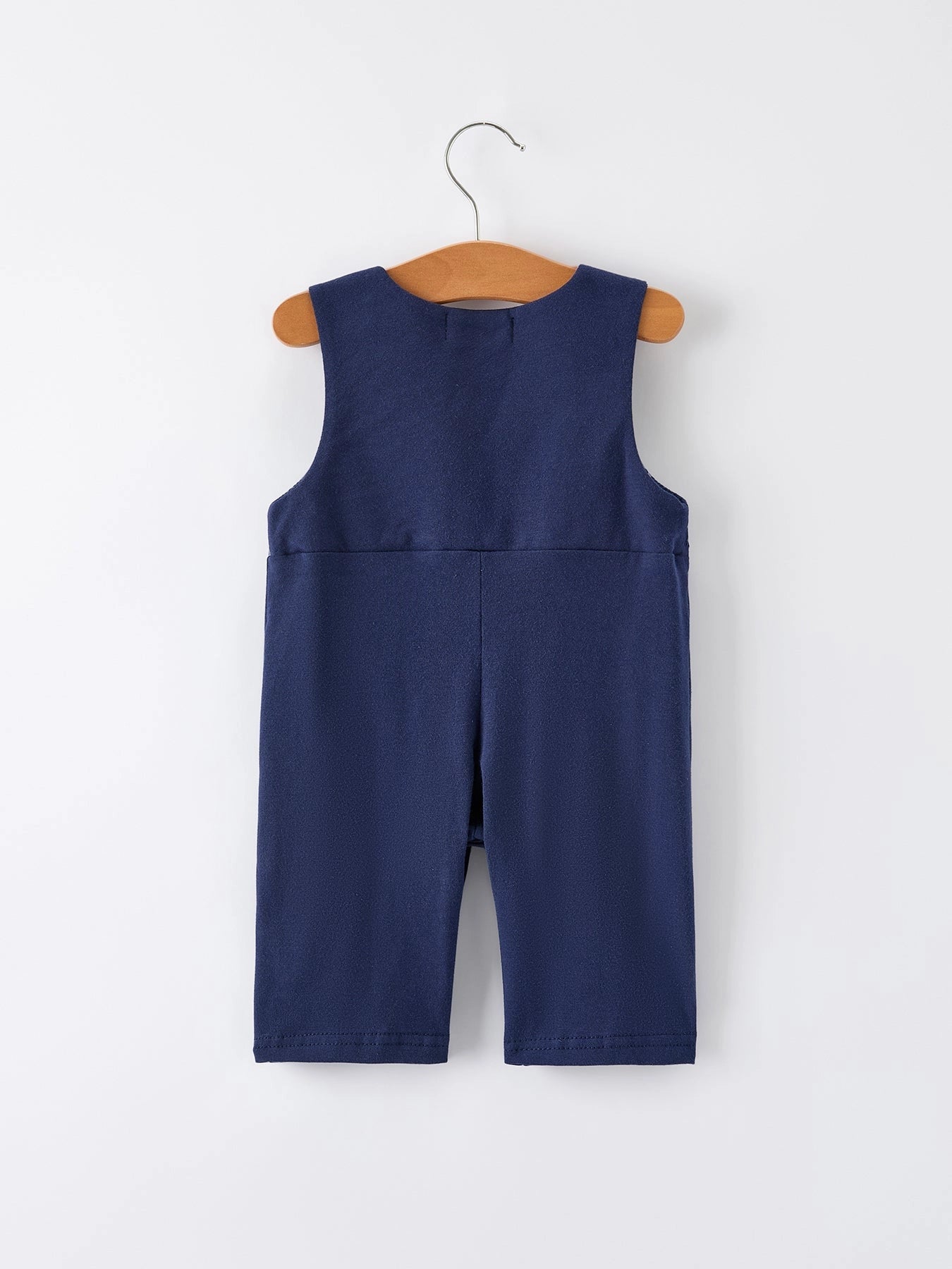 Christmas Boys Romper: Navy with Santa Sleigh