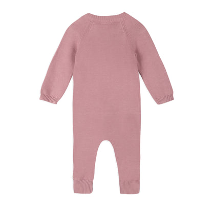 Classic Button & Pocket Sweater Knit Baby Jumpsuit (Organic)