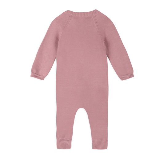 Classic Button & Pocket Sweater Knit Baby Jumpsuit (Organic)
