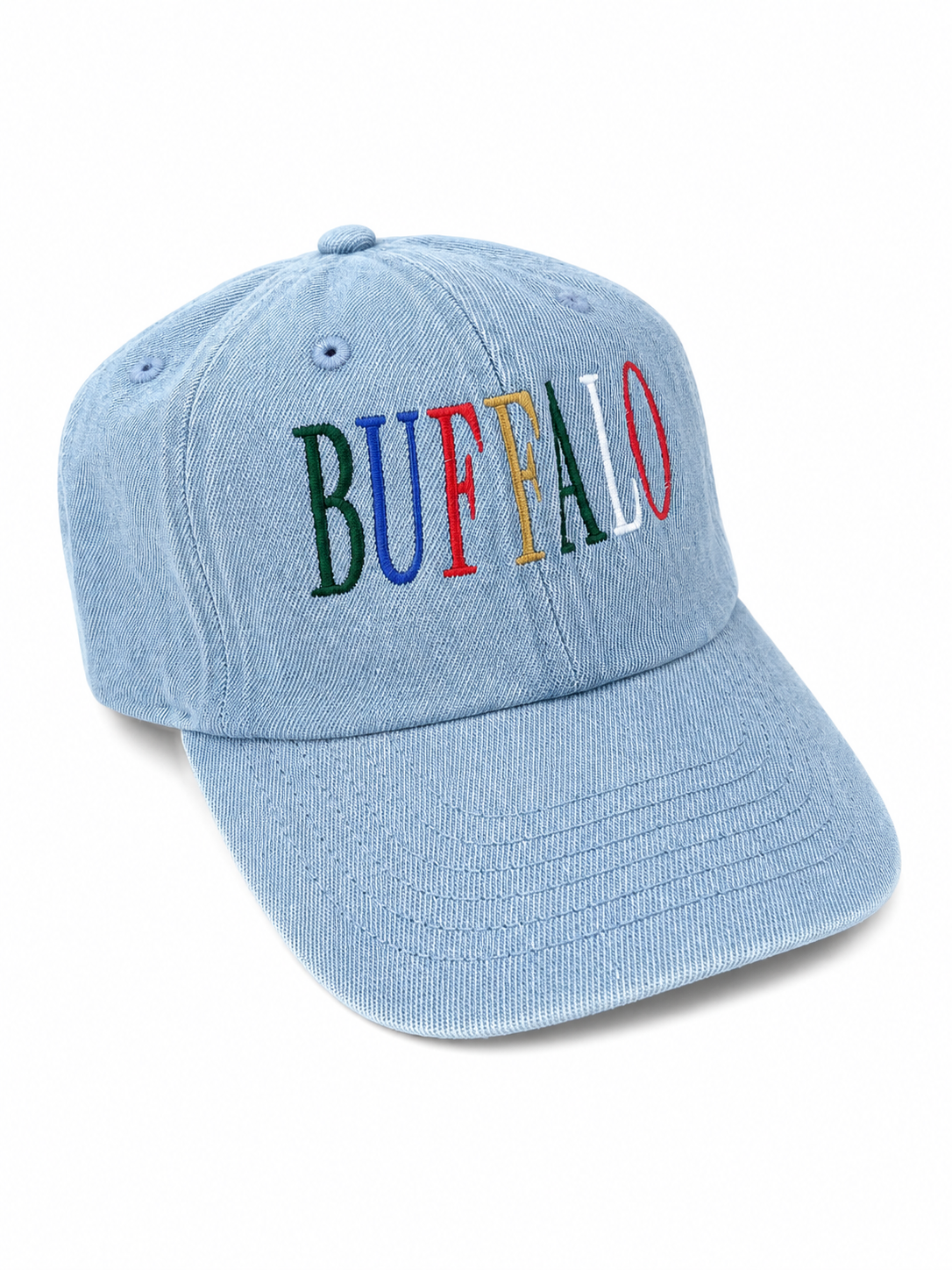 Multi Colored BUFFALO Embroidered Hat