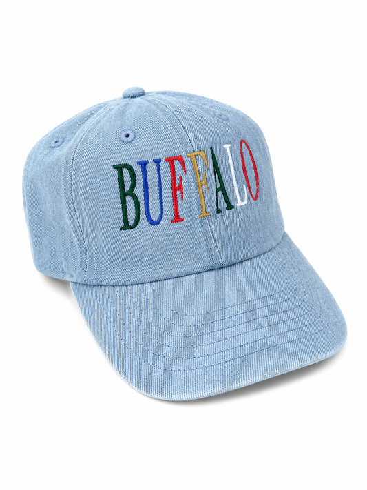 Multi Colored BUFFALO Embroidered Hat