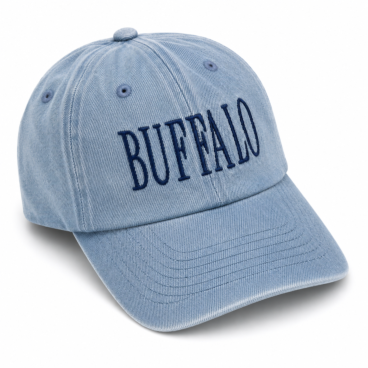 Denim BUFFALO Embroidered Hat