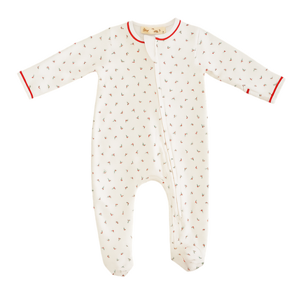 Winter Berries Zip Footie