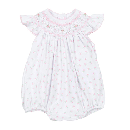 Classic Floral Smocked Bubble