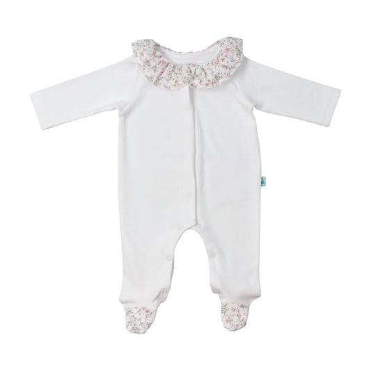 Floral Collared Onesie
