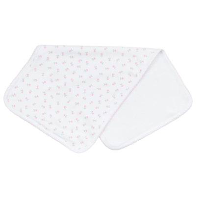 Flower Print Burp Cloth