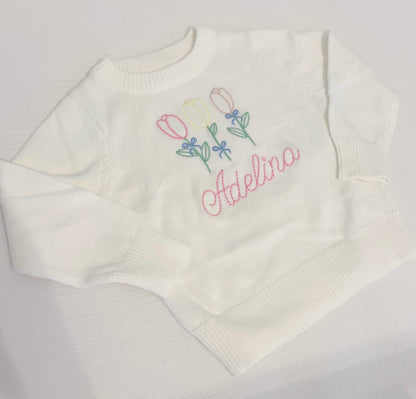 Beehive Name Monogram Sweater