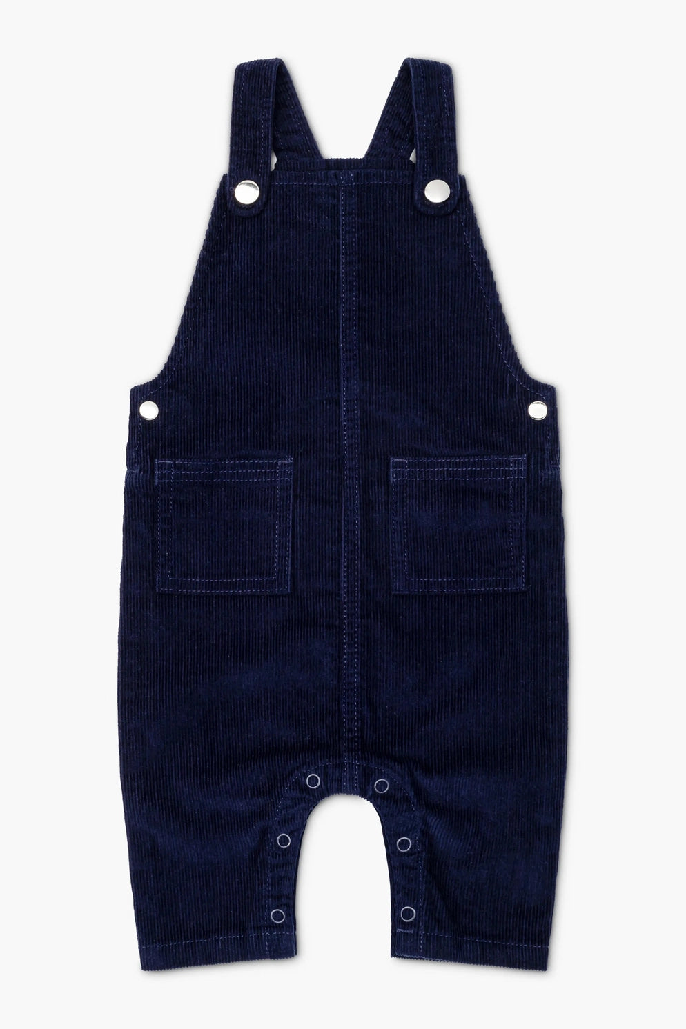 Boys Navy Corduroy Overalls