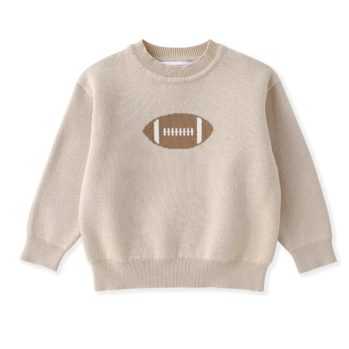 Beige Football Sweater