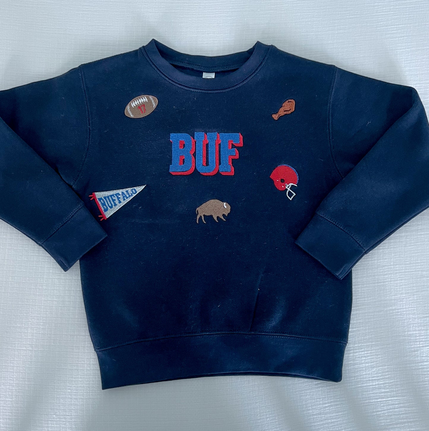 Buffalo Football Icon Embroidered Sweatshirt