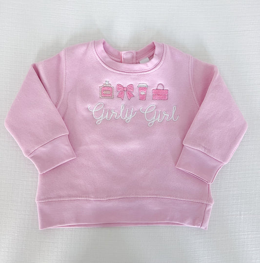 Pink Girly Girl Icon Sweatshirt