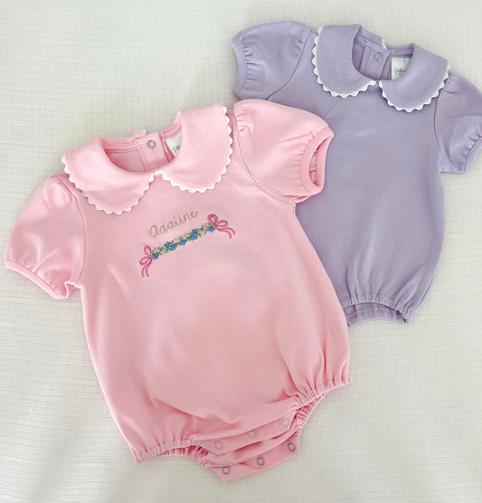 Scalloped Monogrammed Bubble