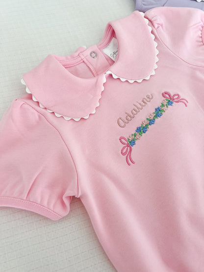 Scalloped Monogrammed Bubble