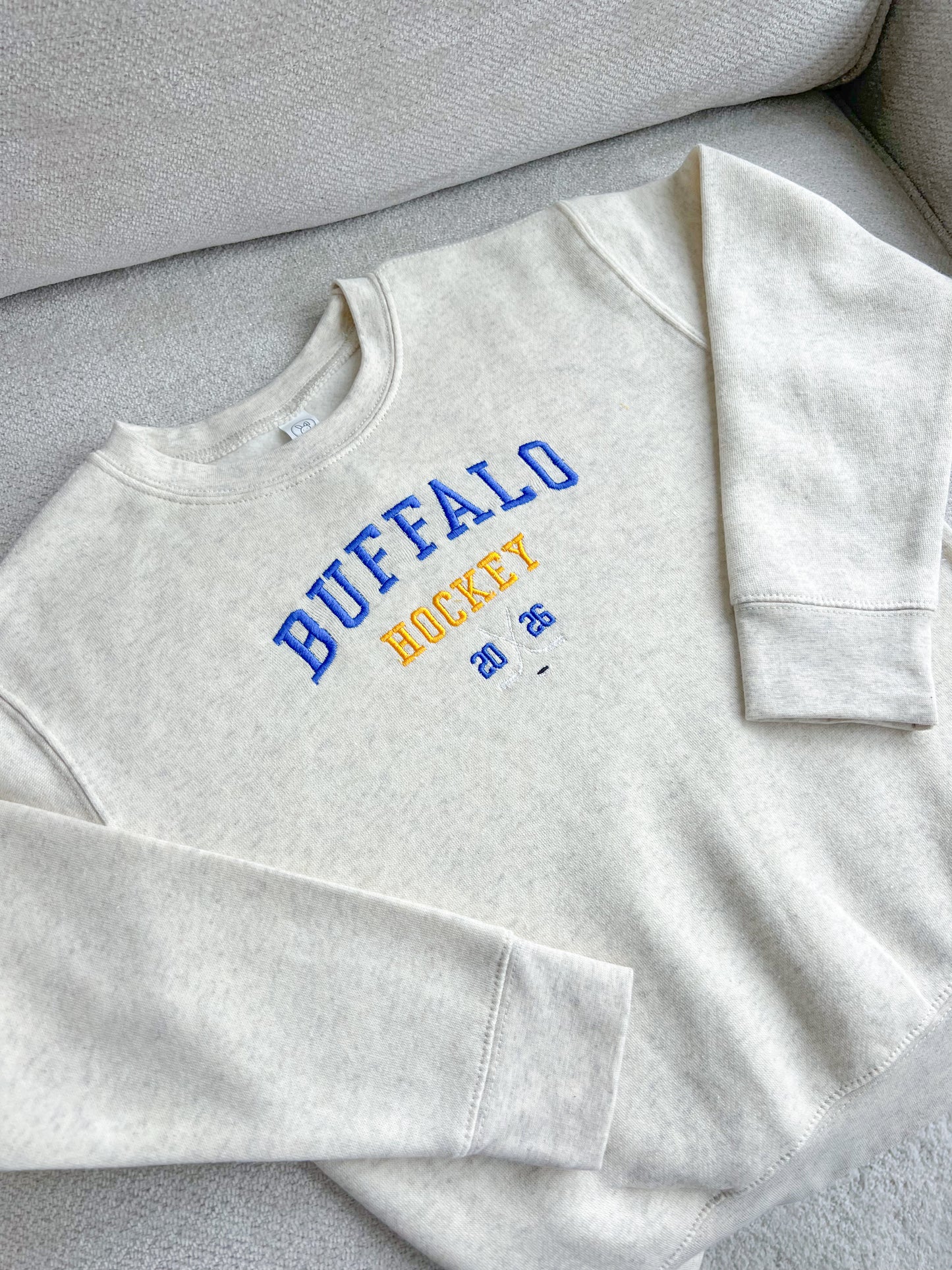 Buffalo Hockey Sweatshirt - Blue and Gold