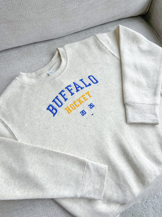 Buffalo Hockey Sweatshirt - Blue and Gold