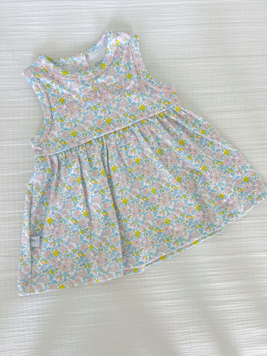 Monogrammed Liberty Baby Dress