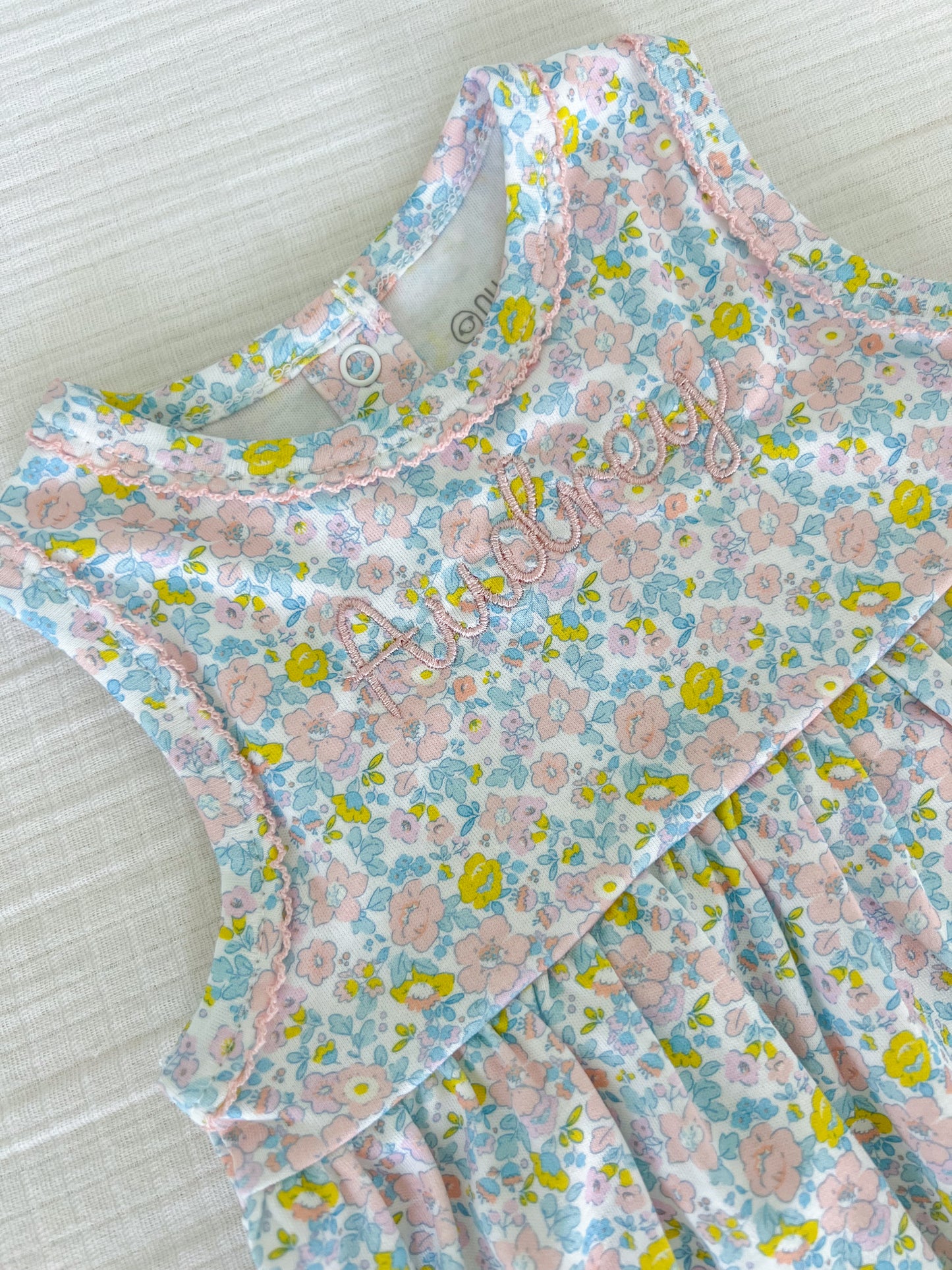 Monogrammed Liberty Baby Dress