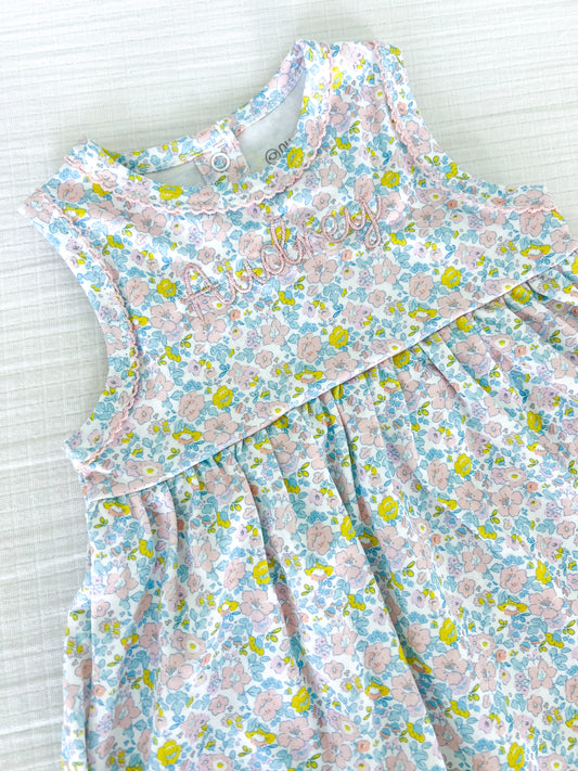 Monogrammed Liberty Baby Dress