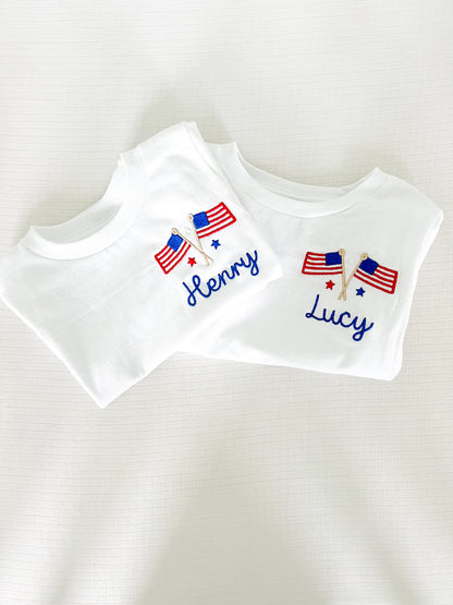 Monogrammed Flag T - Shirt