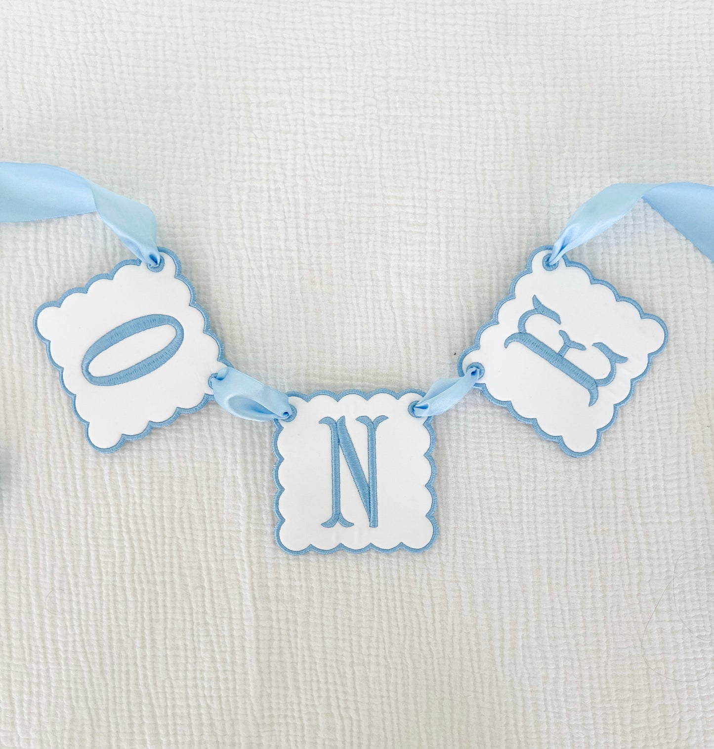 Blue & White High Chair Sign