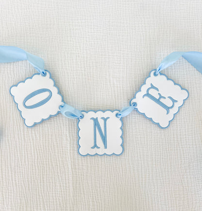 Blue & White High Chair Sign