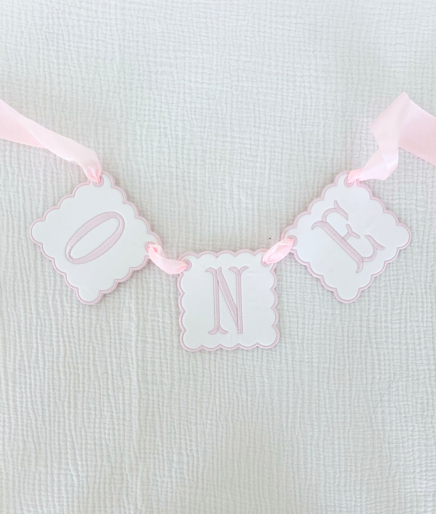 Pink & White High Chair Sign