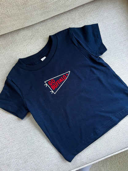 Buffalo Football Pennant Tee - Navy