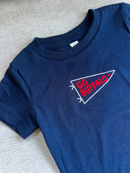 Buffalo Football Pennant Tee - Navy