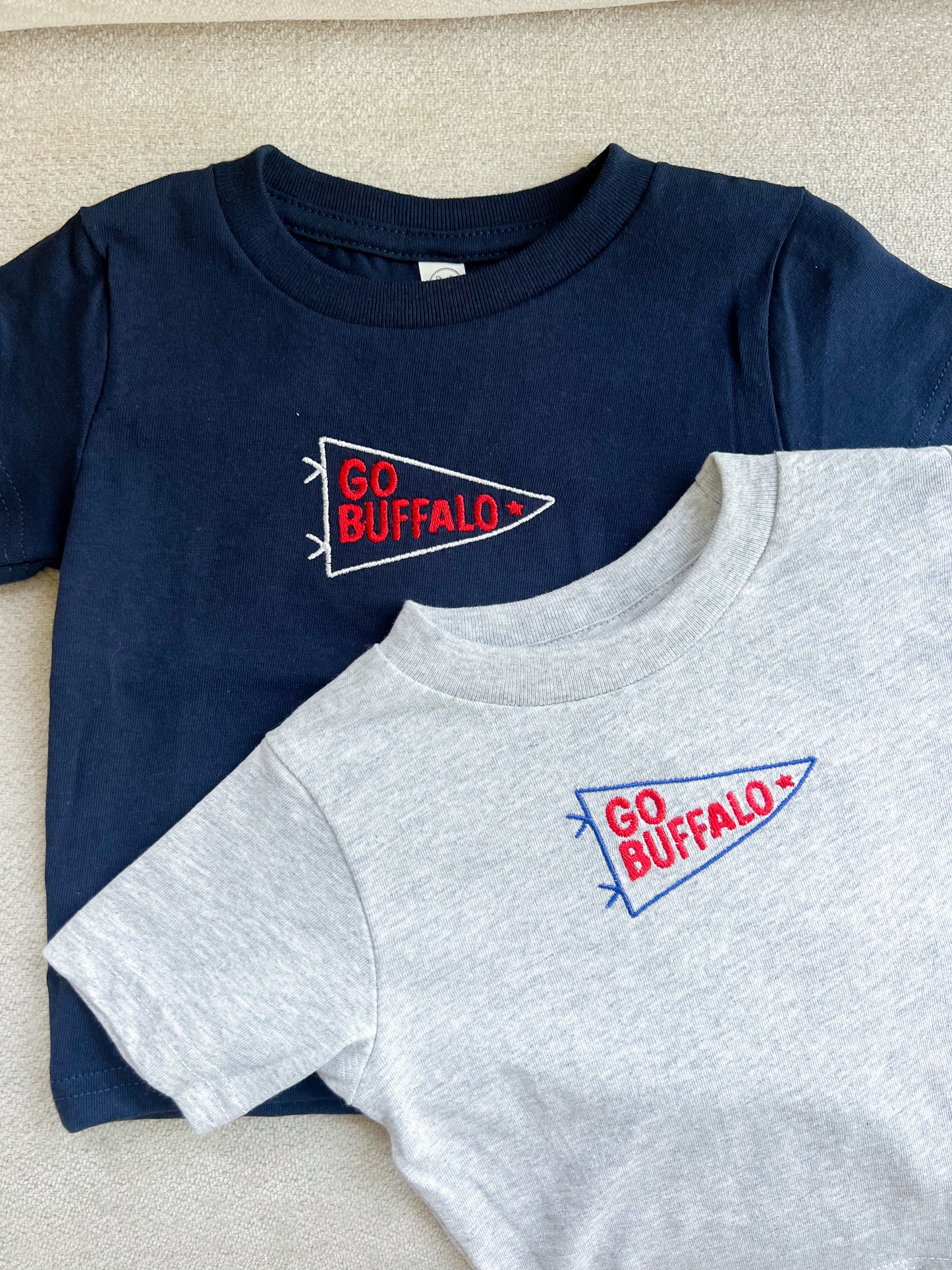 Buffalo Football Pennant Tee - Ash Gray