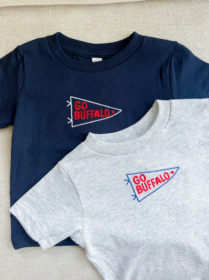 Buffalo Football Pennant Tee - Ash Gray