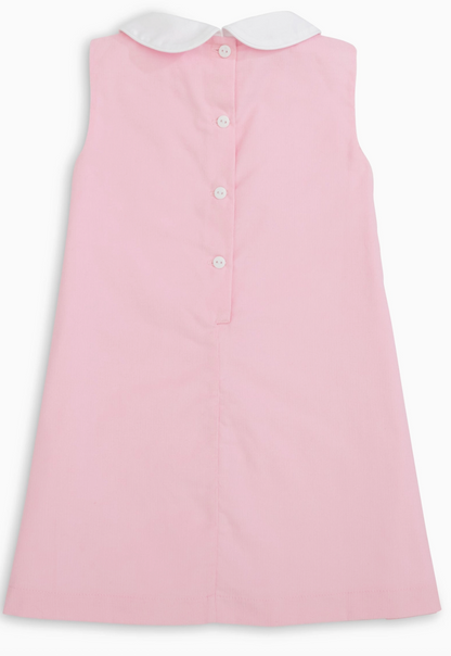 The Capelet Dress - Pink Pinwale Corduroy
