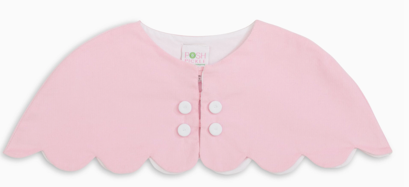 The Capelet Dress - Pink Pinwale Corduroy