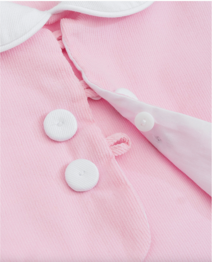 The Capelet Dress - Pink Pinwale Corduroy