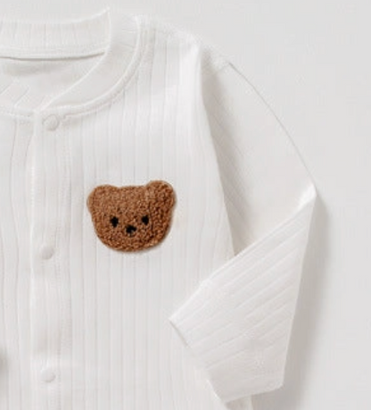 Bear Onesie - White