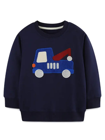 Boys Truck Long Sleeve Sweatshirt